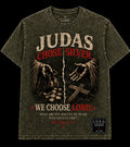 Military olive Judas Tee – “Judas Chose Silver. We Choose LORD.”